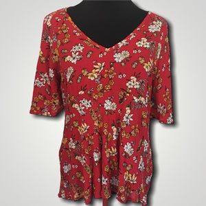 🆕 Cynthia Rowley Empire Waist High Low Top • M